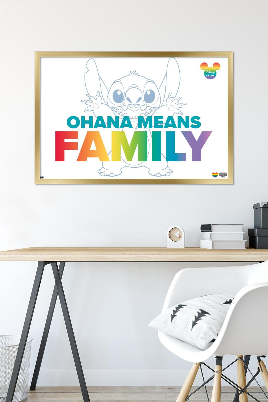 Disney Lilo and Stitch - Family Pride Wall Poster, 22.375" x 34" Framed