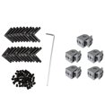 thumbnail image 1 of 20Pcs T Fente en Forme de L Angle Slot Connecteur Support & 5Pcs Pivot Joint pour Profil D Extrusion en Aluminium 2020 Series, 1 of 10