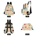 thumbnail image 4 of FORMRS Mini Backpack Purse for Women Quilted Travel Daypack Casual Shoulder Bag, Beach Pattern, 4 of 7