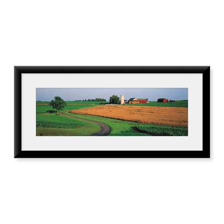Framed Art Print, Farm nr Mountville Lancaster Co PA USA by Panoramic Images, 25-7/8" x 9-7/8"
