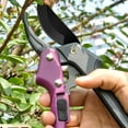thumbnail image 2 of Premium 8 inch garden clippers, 3 Times Easy to Work, Arthritis Weak Hand Snips (Pulley lever -pruners- Purple)-Style 1, 2 of 5