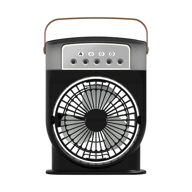 Ventilador de escritorio Ventilador de enfriamiento de aire 3 velocidades Ajustable Mute Mesa de sincronización Ventilador de enfriamiento Ventilador Negro Sunnimix ventilador de mano plegable