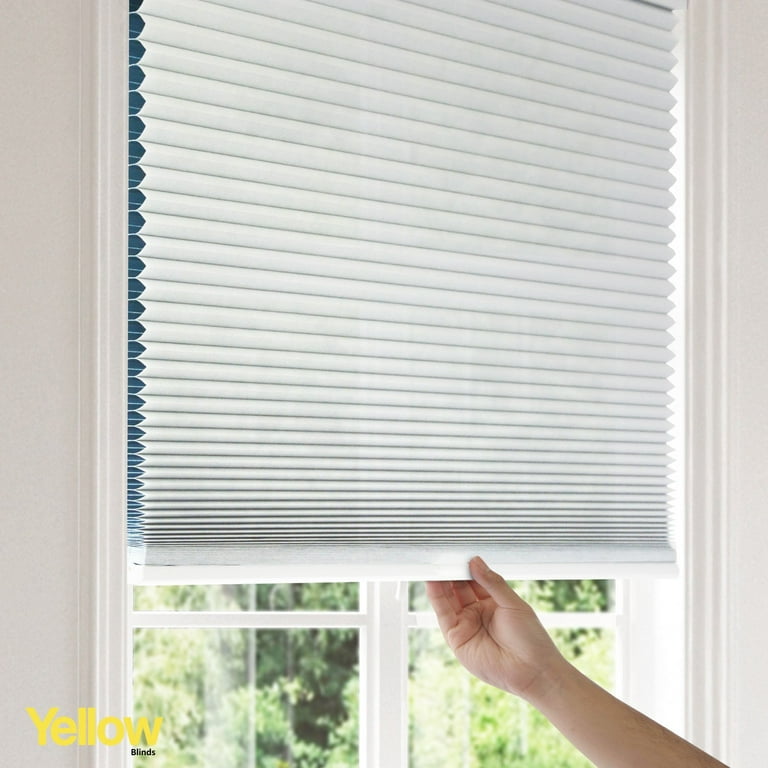 Yellow Blinds Cordless Light Filtering Honeycomb Cellular Shade