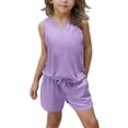thumbnail image 1 of Girls Summer Clothes Set Kids Pockets Outfit, 1 of 9