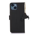 thumbnail image 4 of Nalacover for iPhone 13 Synthetic Leather and Soft TPU Case,360 Protection Flexible Luxury Magnetic RFID Flip Wallet Card Slots Kickstand Shockproof Cover with Cute Pendant.For iPhone 13,Black, 4 of 8