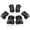 Black, variant on Kids/Youth Knee Pad Elbow Pads Guards Protective Gear Set for Roller Skates Cycling BMX Bike Skateboard Inline Skatings Scooter Riding Sports