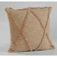 thumbnail image 6 of Ox Bay Sara Set of 2 Shag Diamond 18" x 18" Frappe Cotton Adult Decorative Throw Pillows, 6 of 6