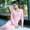Pink, variant on Ynynloco Thermal Underwear for Women Stretch Long Johns with Fleece Lined Base High Waisted Layer Women Cold Weather Top Bottom