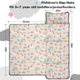 thumbnail image 5 of Unicorn and Butterfly Beige Pattern Teens Toddler Nap Mat with Pillow, Sleeping Mat Bag for Preschool Daycare 59"x22", 5 of 6