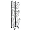 thumbnail image 1 of Carrito de almacenamiento de 3 niveles, carrito de baño, organizador, carrito de almacenamiento con ruedas y estante Negro, 1 of 7