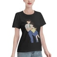 thumbnail image 2 of T-Shirt Basique à Manches Courtes pour Femmes Conan et Xiaolan, 2 of 6