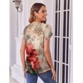 thumbnail image 6 of Zeagoo Women Casual T-Shirts Loose Petal Short Sleeve Tops Tunic Babydoll Floral Printed Flowy Summer Blouses, 6 of 6