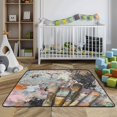 thumbnail image 3 of WOBOGO Artistic Sense Baby Playmats Extra Large Waterproof Rollable Activity Pads for Toddlers 50×50inch, 3 of 7