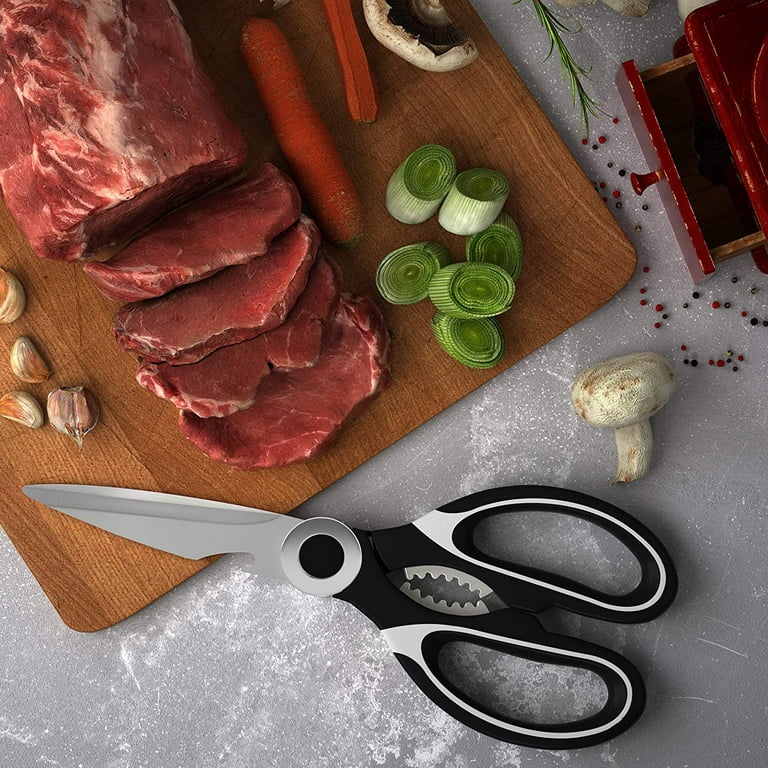 Kitchen Scissors,Stainless Steel Heavy Duty Kitchen Shears and  Multifunctional Ultra-Sharp Shears