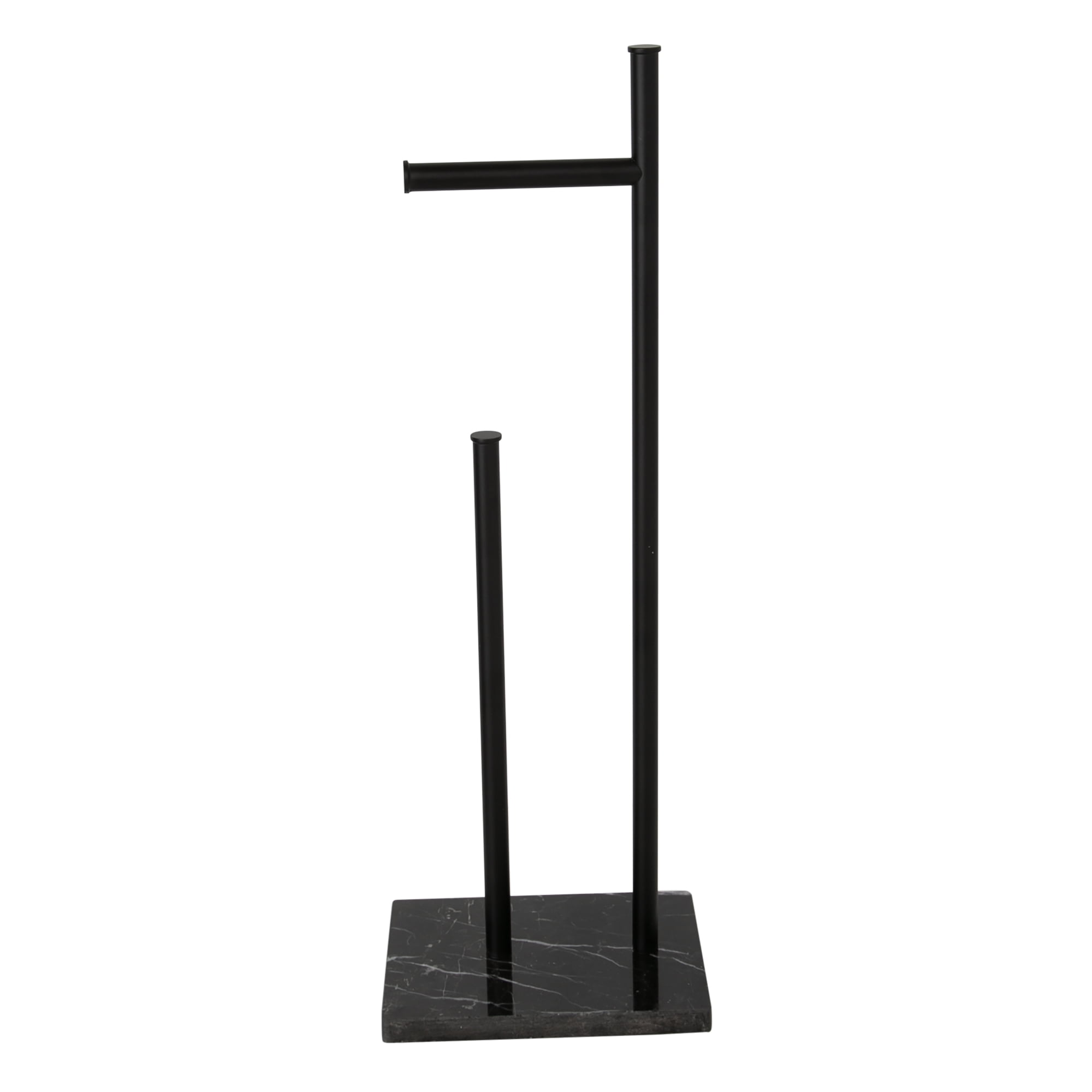 Era Twain Levanto Freestanding Toilet Paper Holder, 7.875 x 23 in, Matte Black