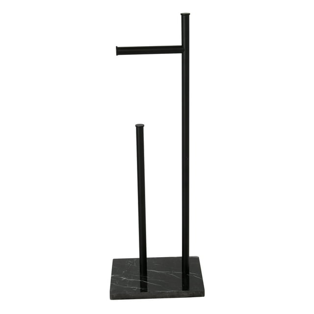 Era Twain Levanto Porte Papier Toilette Autoportant, 7.875 x 23 po., Noir Mat