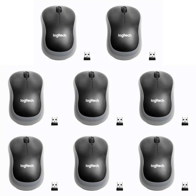 Mini Ratón Inalámbrico M185 Óptico 3 Botones para Windows/Mac OS/Linux