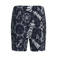 thumbnail image 2 of Haiem Anchor and Lighthouse Men's Pajama Short with Soft Woven Cotton Elastic Waistband Sleep Short-Large, 2 of 9