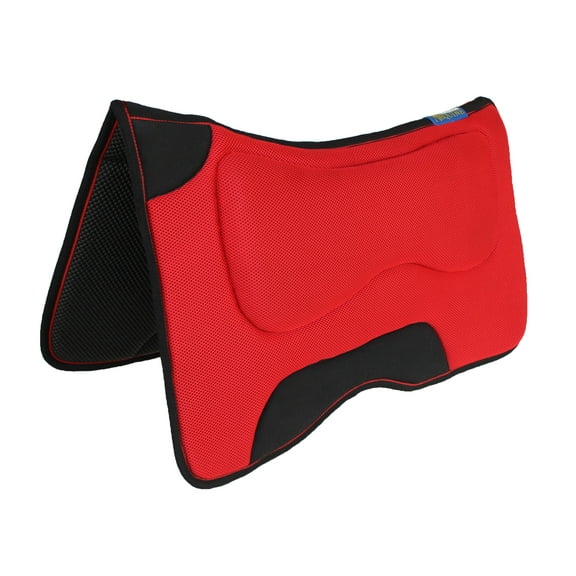 Horse SADDLE PAD  Western Contoured Neoprene Shock Absorbing Saddle 39200RD