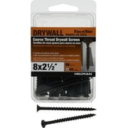 Fas-N-Tite, Coarse Thread Drywall Screw #8 x 2.5", Steel, 50 Pieces