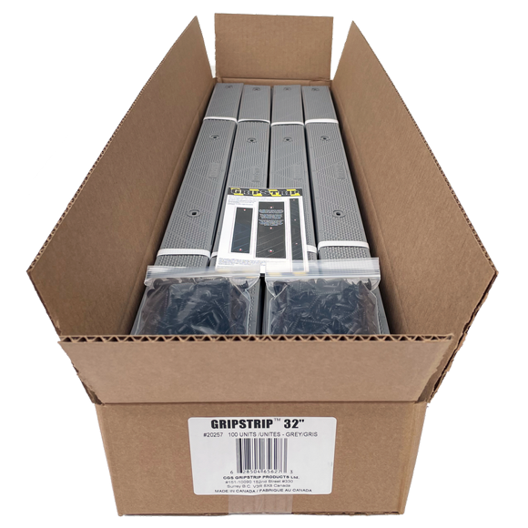 GripStrip Anti Slip 32" x 2" Grey 100 units