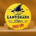 thumbnail image 5 of HELLOYOUNG Landshark Lager Metal Wall Art Sign Heavy Duty Aluminum Retro Shark Palm Tree Beer Logo Plaque UV Printed Outdoor Indoor Decor, 5 of 13