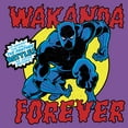 thumbnail image 2 of Girl's Marvel Black Panther Retro Battle Graphic Tee Purple Berry Small, 2 of 4