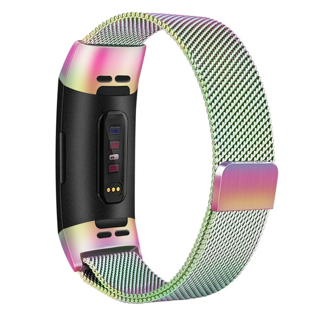 Metal Magnetic Strap For Fitbit Charge 2/Charge 3/Charge 4/Charge 3 SE Band Bracelet Watchband For Fitbit Charge 2 3 4 Strap Colorful Size L