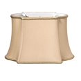 thumbnail image 1 of Slant Fancy Oblong Softback Lampshade with Washer Fitter, Vintage Gold, 1 of 1