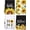 Black, variant on 4 Pcs Wild Flower Kitchen Towels Wildflower Floral Hand Dish Towels White Green Leaves Dishcloths Fast Drying Decorative Set Decor Housewarming Gift for Cooking Kitchen Bathroom