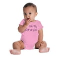 thumbnail image 6 of Silently Judging You Funny Humor Romper Boys or Girls Infant Baby Brisco Brands 24M, 6 of 7