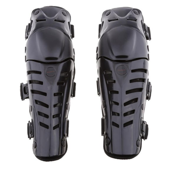 Adults Motorcycle Motocross Knee Shin Guards Pads Leg Protector Gear Black