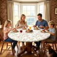 thumbnail image 5 of Elegant Tablecloth For Dining Room Coverage Stain And Cover For Everyday Use Birthday Tablecloth round Tablecloth Rectangle Tablecloths for Wedding Fitted Covers for 6 Foot Tables Table Clothe Table, 5 of 5