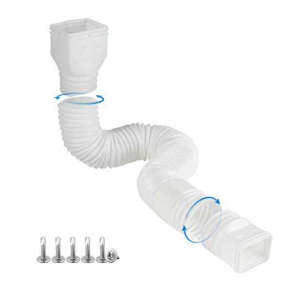 Extensor extensible para bajante de canalón plusgutter 53-173 cm