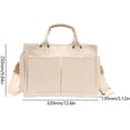 thumbnail image 6 of Kukuzhu Small Canvas Tote Bag with Multi Pockets Canvas Handbag Tote Purse for Women Canvas Crossbody Bag Top Handle, 6 of 6