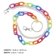 thumbnail image 2 of CIMAXIC 1pc Waist Chain Fashion Wasit Belt Chain Rainbow Color Waist ChainColorful,23.62"X0.39"X0.39", 2 of 5