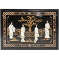 thumbnail image 6 of Oriental Furniture Black Lacquer Nesting Tables - Royal Ladies, 6 of 6