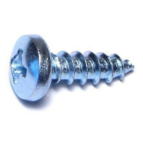 #10 x 5/8" Zinc Phillips Pan Head Sheet Metal Screws SMSPS-361 (100 pcs)
