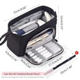 thumbnail image 3 of Large-capacity Double-layer Canvas Pencil Case Multi-functional Portable Pencil Case Student Pencil Case, 3 of 3