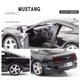 thumbnail image 4 of 1:36 aleación Ford Mustang Batmobile juguete modelos coches puertas neumáticos de goma abiertos rueda de coche en miniatura extraíble modelo de vehículo ornamento,Batmobile Black, 4 of 6