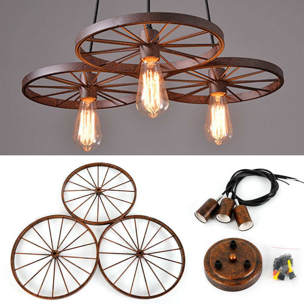 Vintage Industrial Metal Hanging Pendant Light Ceiling Lamp Loft ...