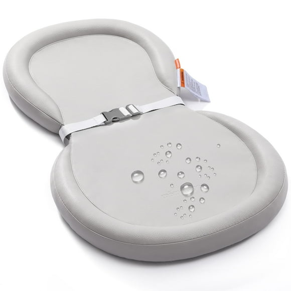 Cambiador para bebés Mamatepe, suave, ligero y portátil, gris