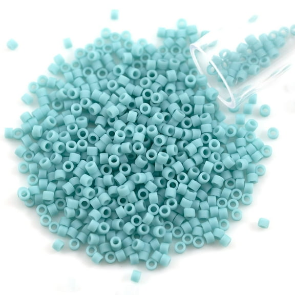 Miyuki Delica Seed Bead 11/0 Matte Opaque Turquoise