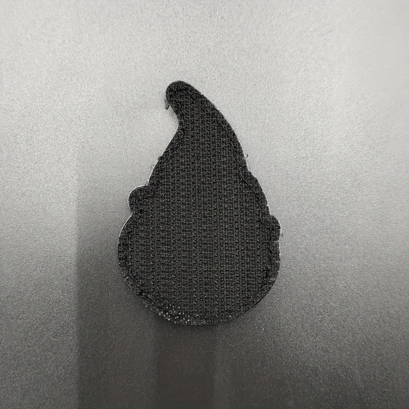 1 set of flame PVC patch badge set with hook and loop design on the back, suitable for bags, backpacks, vests and clothing decoration