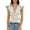 Beige, variant on Womens Casual Tops Fashion Striped Contrast Collar Flutter Sleeves Womens Athletic Tops,Beige.XL
