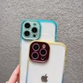thumbnail image 5 of Compatible with iPhone 13 Pro Max Gradient Case Colorful Bling Clear Glitter Sparkle Camera Protection Soft TPU Glossy Luxury Shockproof Protective Cover for Girls and Women, 5 of 9