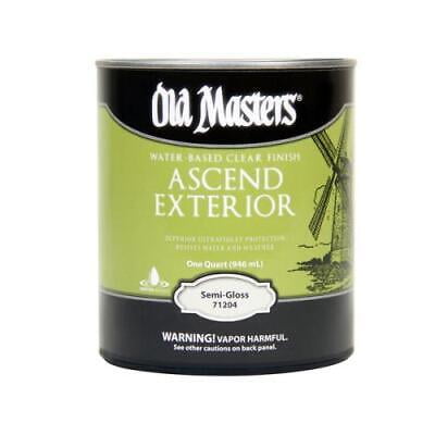 Old Masters Ascend Semi-Gloss Clear Water-Based Finish 1 qt (Pack of 4).