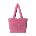 thumbnail image 2 of Bolso de piel sintética para mujer, bolso de mano informal de felpa, bolso de compras ligero de invierno, 2 of 9