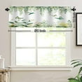 thumbnail image 3 of Remain Unique Polyester Rod Pocket Curtain Valance with Green Leaves and Butterflies Pattern for Home Bedroom Living Room Kitchen Window Decor 54x18 inch, 3 of 5