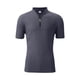 thumbnail image 2 of Camisas de Manga Corta de los Hombres Casual Color Sólido Stand Up Collar Cremallera Deportes Top, Manga Corta Tops de Verano para el Ejercicio, 2 of 6